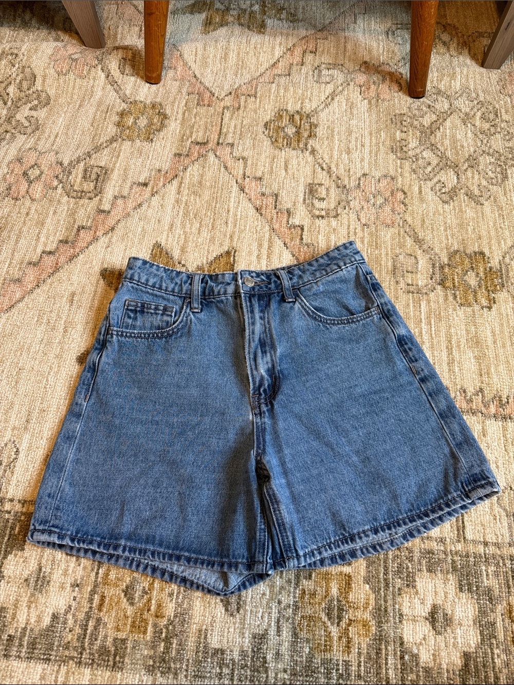 Vervet Classic High-Rise Denim Shorts - Blue